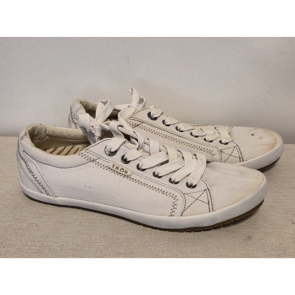 Taos Womens Star Burst White ‎ Fashion Sneaker Size 8 (2243631)